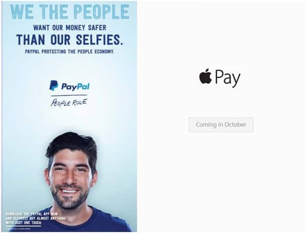 Paypal response to apple pay