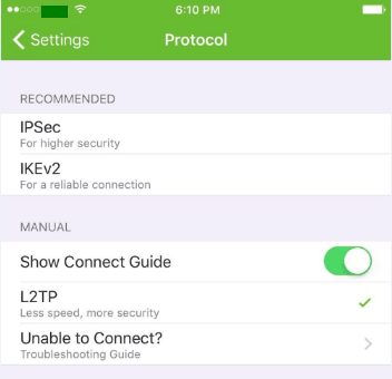 IPSec Protocol iOS