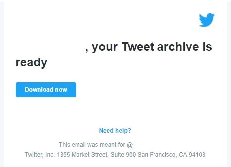Twitter account deletion