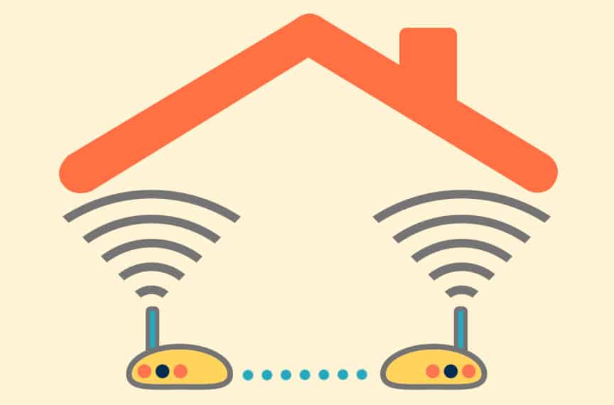 Two routers, one home network