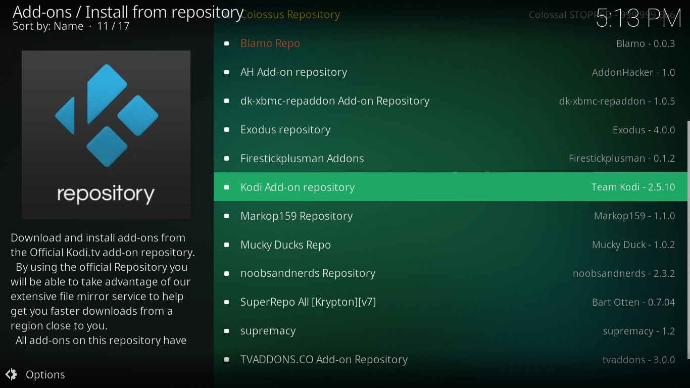 BBC iPlayer on Kodi - 4
