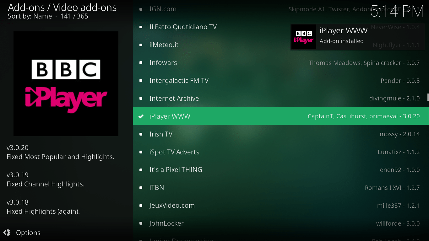 BBC iPlayer on Kodi - 8