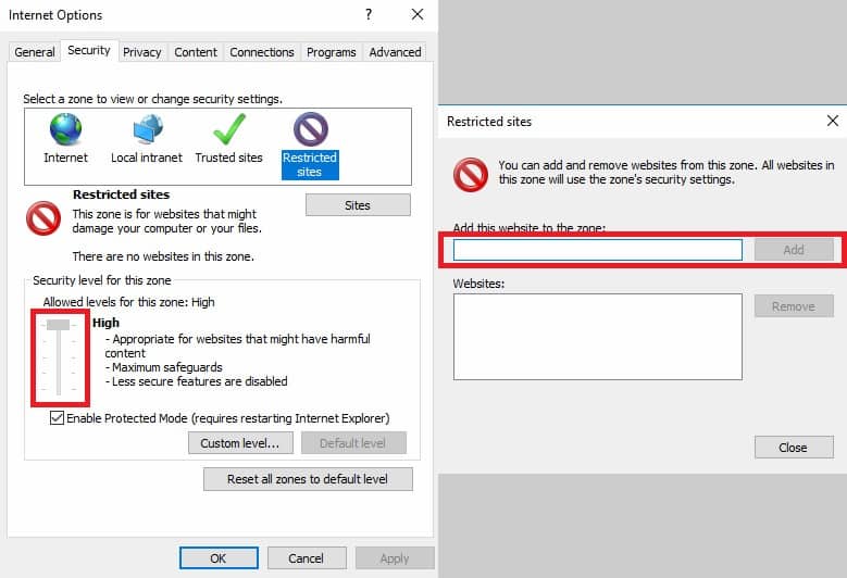 How to secure Explorer