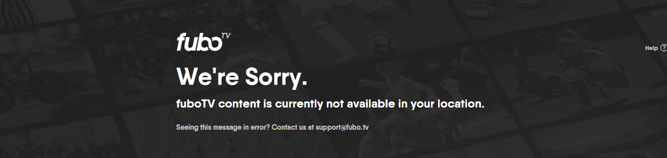 fubotv outside us error