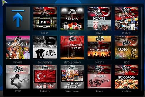 UK Turk Playlists Kod -Addon