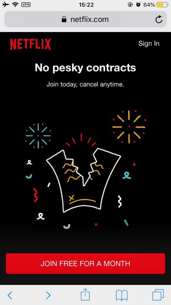 American Netflix in Australia on iOS