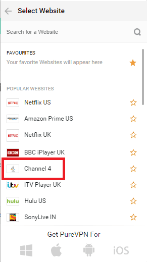 Channel 4 in Popular Websites (New)