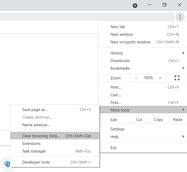 Chrome-1 how to clear cache and cookies on Chrome - step 4