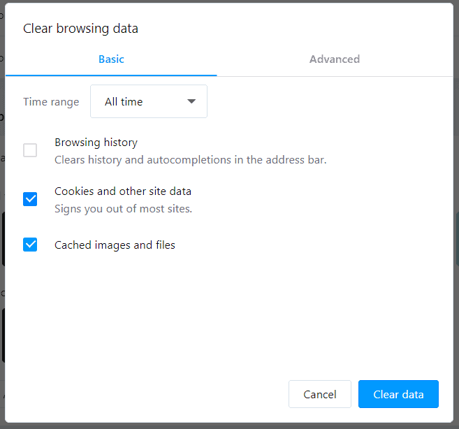 Opera-1 how to clear cache and cookies on Opera - step 5