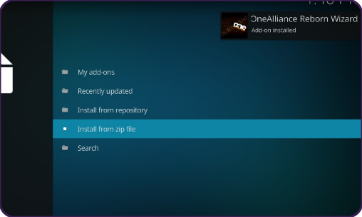Install One Alliance Reborn Kodi Builds