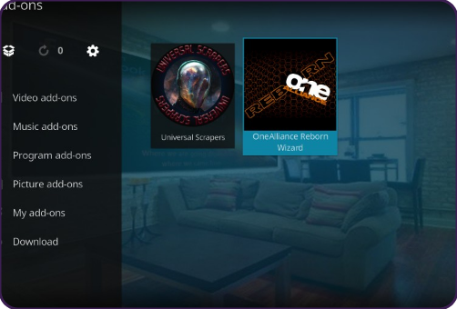 Install One Alliance Reborn Kodi Builds
