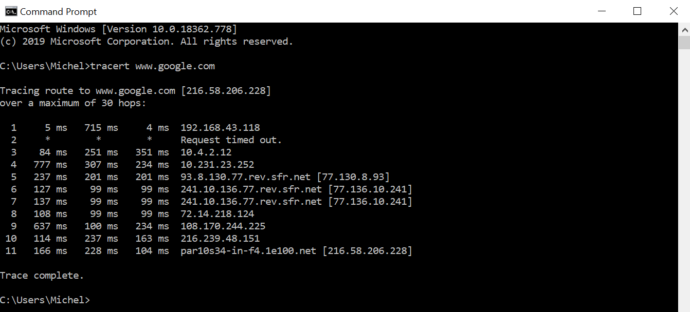 What is a Traceroute