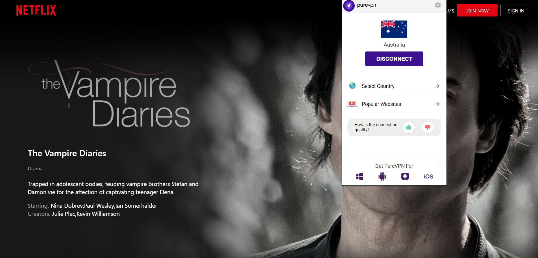 How to watch The Vampire Diaries on Netflix in the US PureVPN