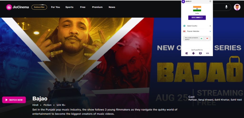watch Bajao on JioCinema in Canada