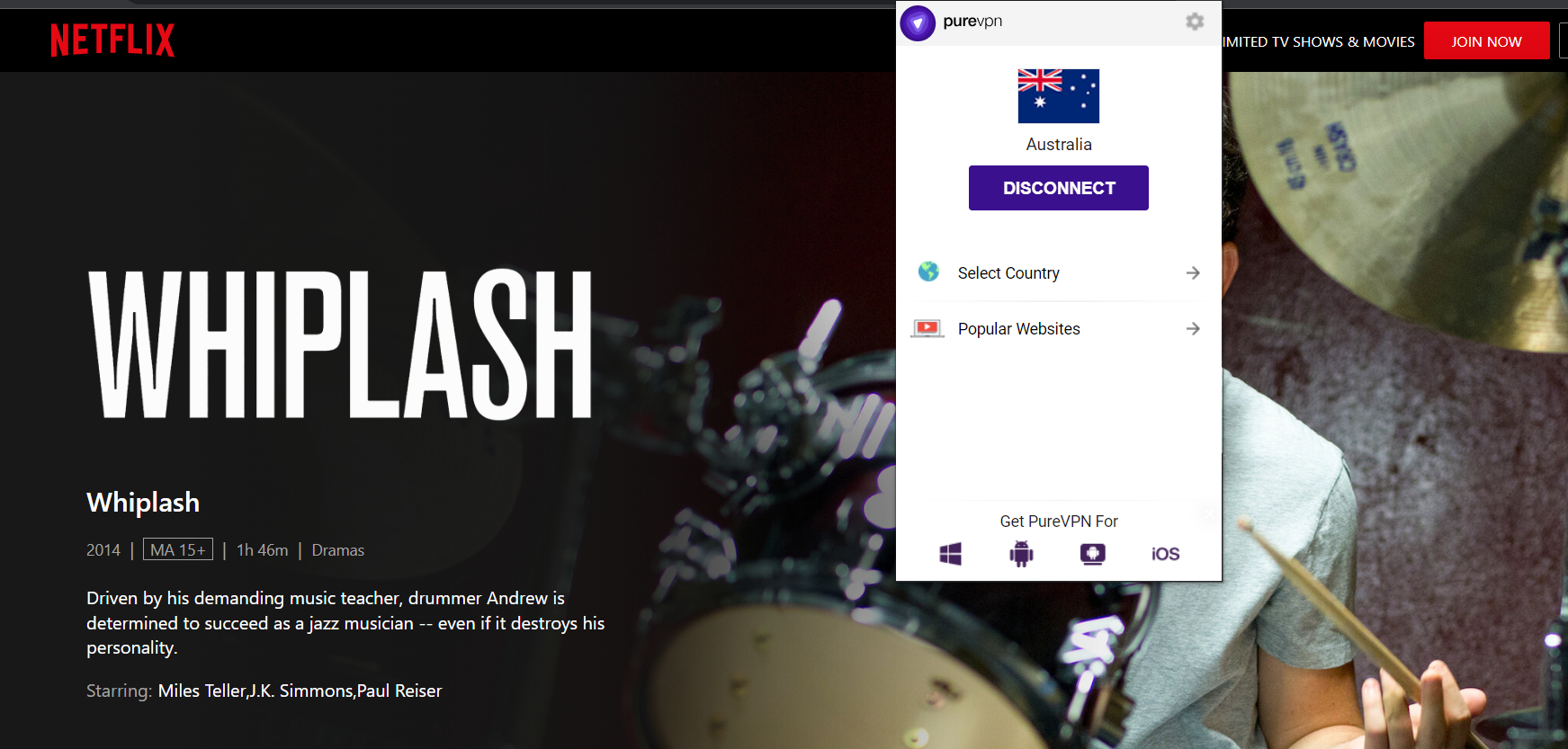 How to watch Whiplash on Netflix in the US for Free PureVPN Blog