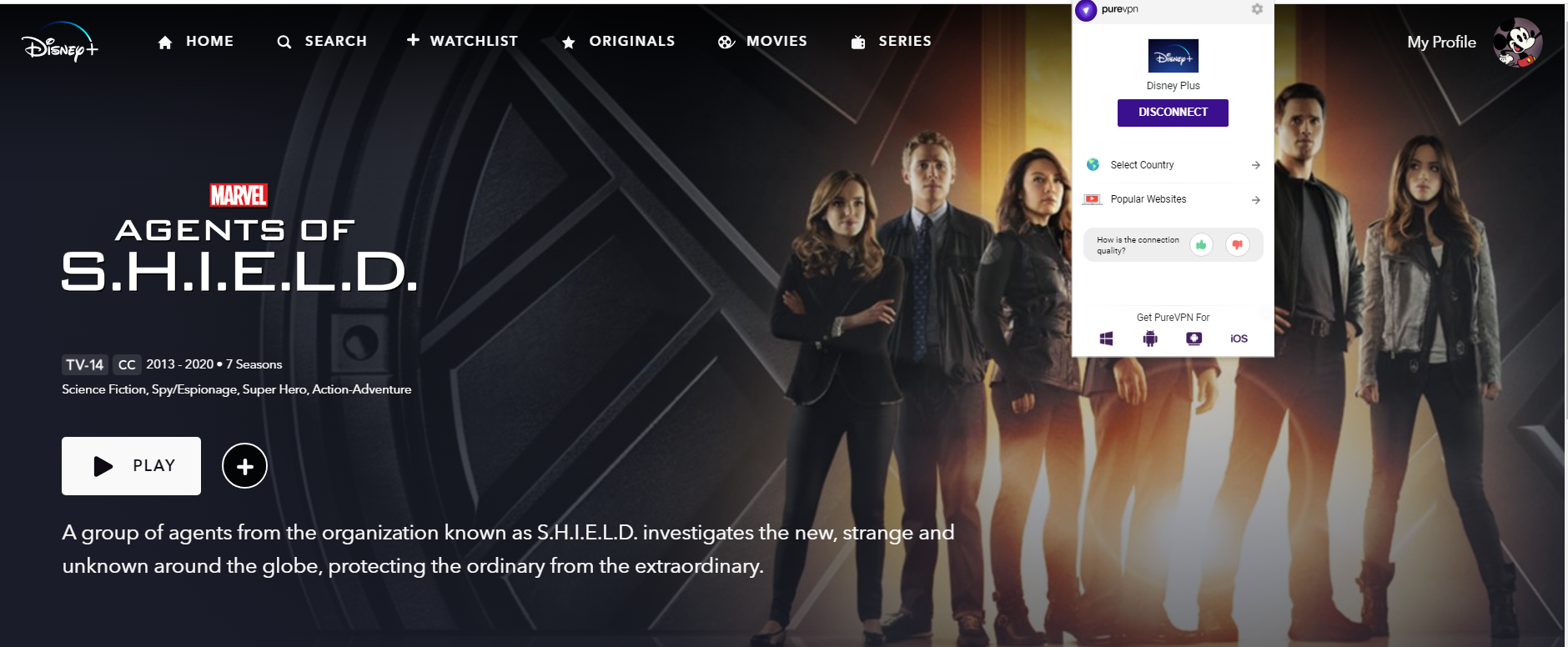 How to watch Agents of S.H.I.E.L.D. on Disney Plus from Anywhere