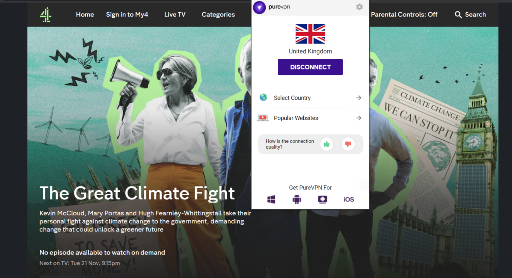 watch The Great Climate Fight online on Channel 4