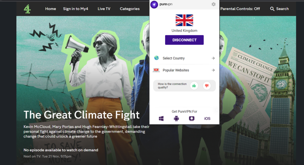 watch The Great Climate Fight online on Channel 4 