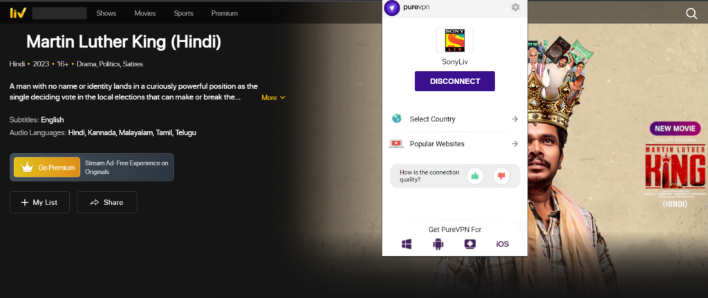 watch martin luther king online on sonyliv