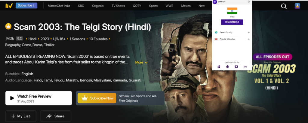 watch Scam 2003 on Sonyliv