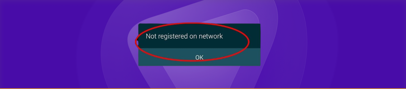 Fix Not Rеgistеrеd on Nеtwork Error banner
