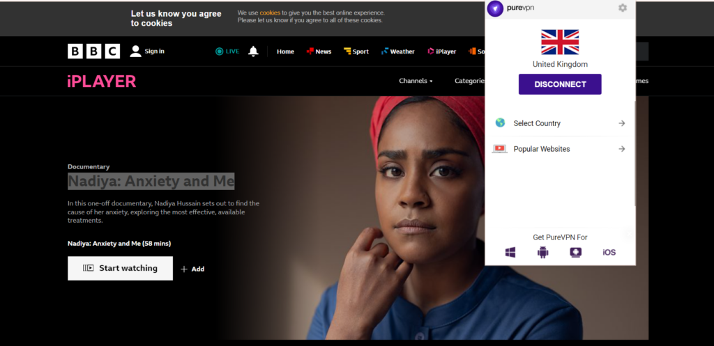 How to watch Nadiya: Anxiety and Me in Canada on BBC iPlayer