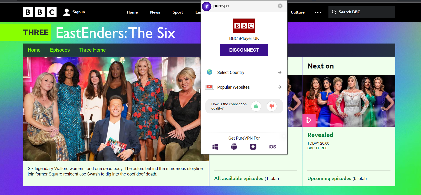 How to watch EastEnders The Six in the US on BBC iPlayer