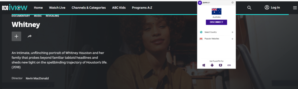 watch Whitney on ABC iView