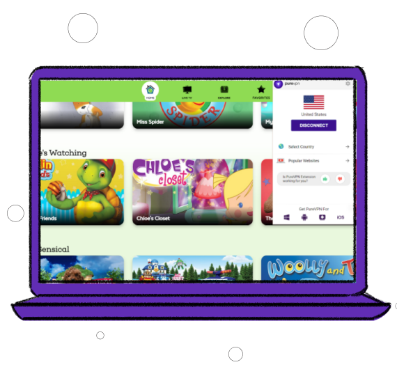 Sensical TV OUTSIDE US with vpn