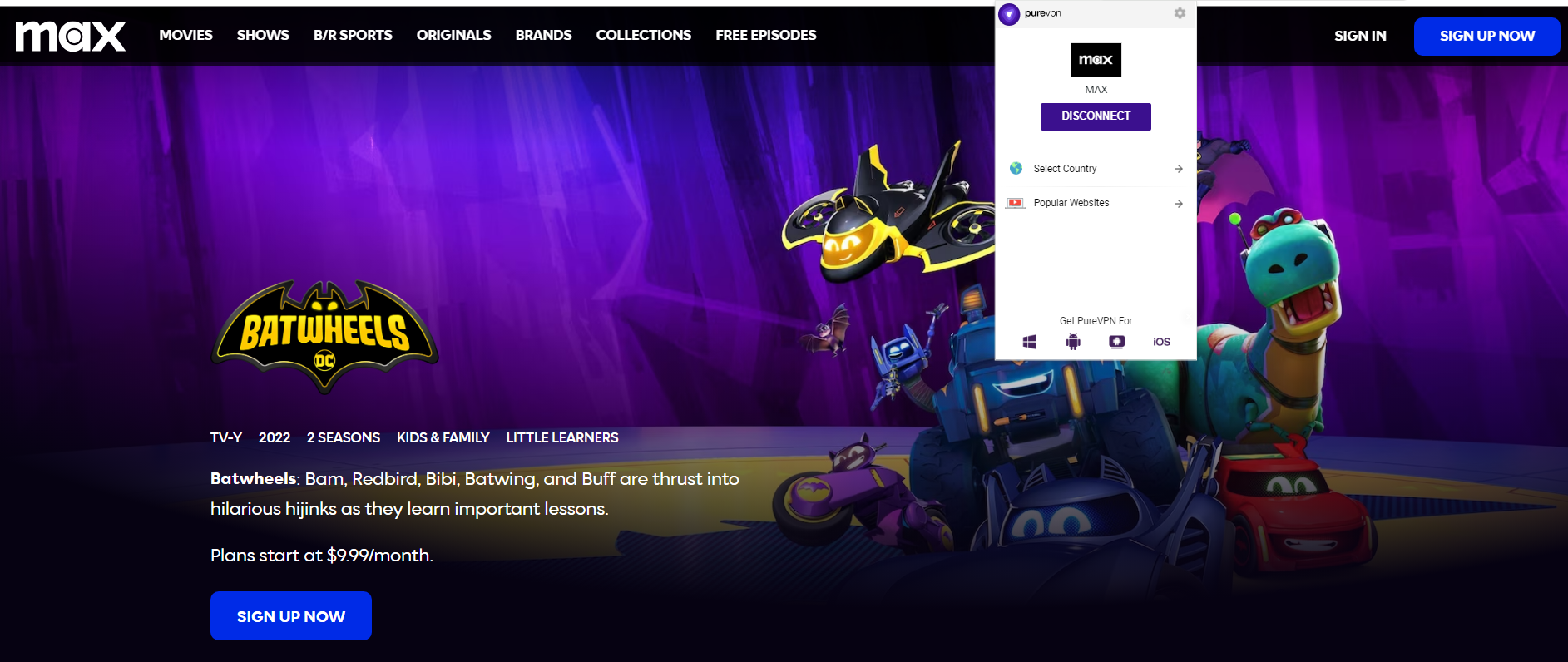 How to watch Batwheels Season 2A outside the US on Max