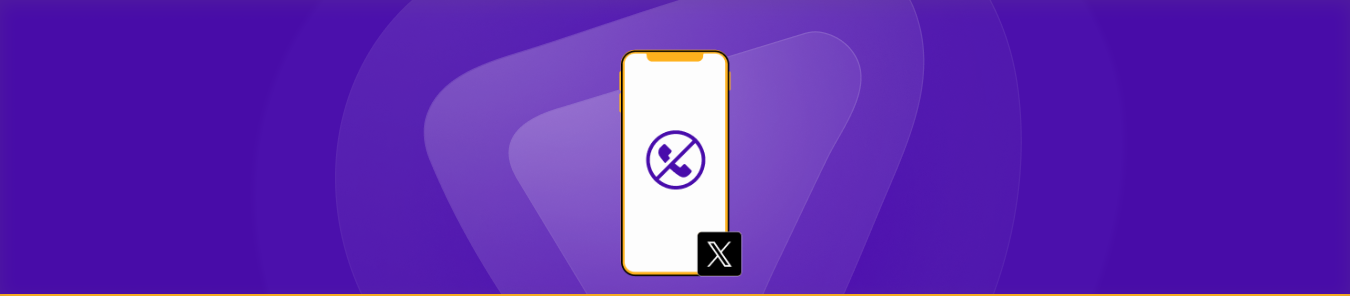 Block Calls on X banner