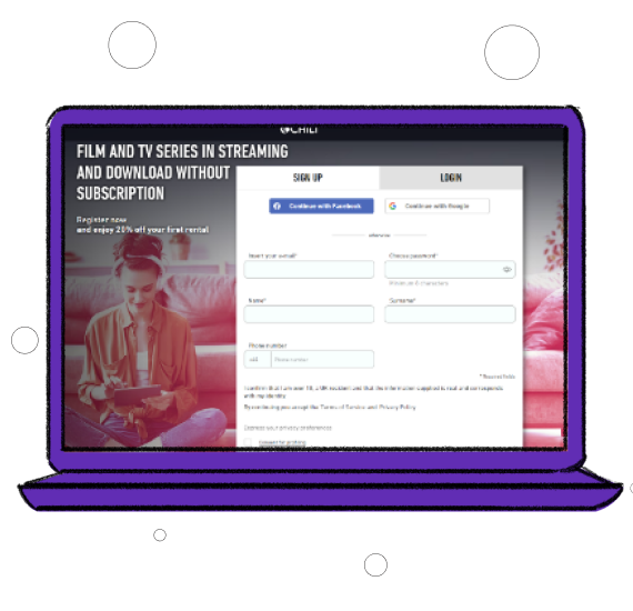 How to signup for Chili TV outside UK