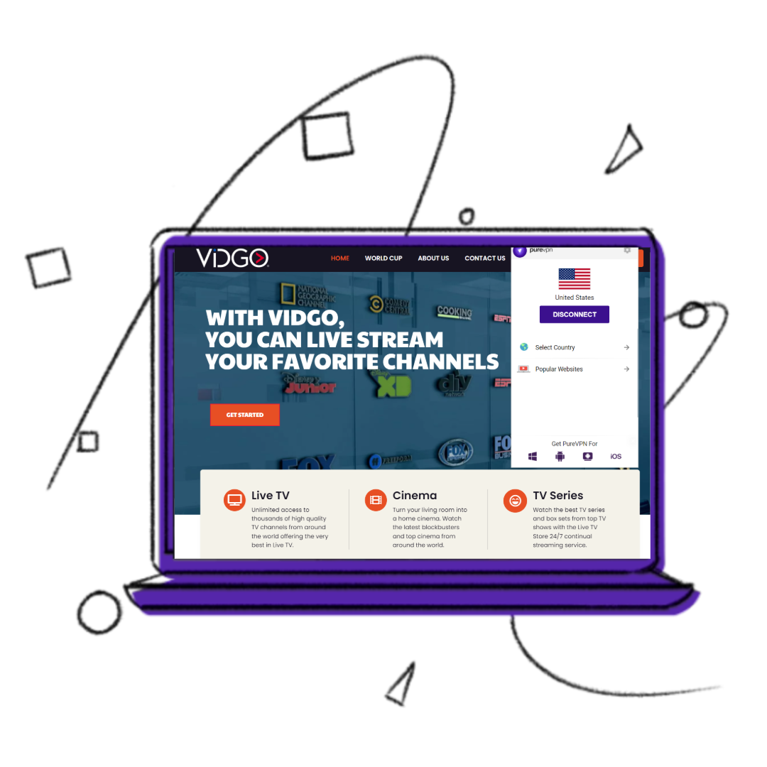 watch Vidgo TV outside the us with vpn