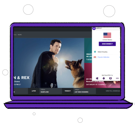 unblock UPtv with a VPN