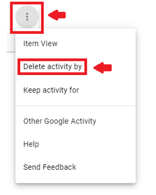 how to delete history