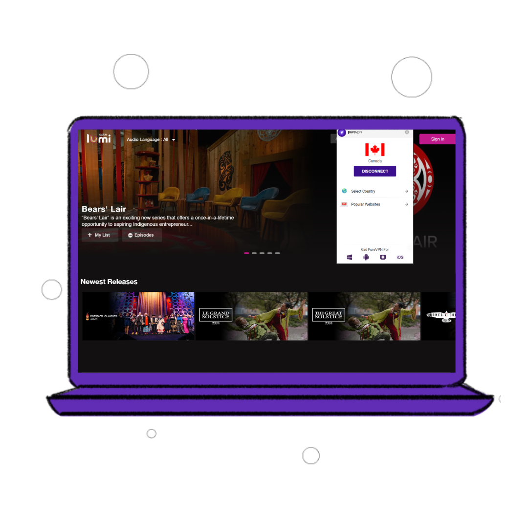 watch APTN lumi outside Canada with VPN