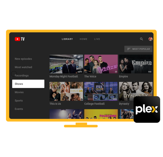 Watch YouTube TV on Plex