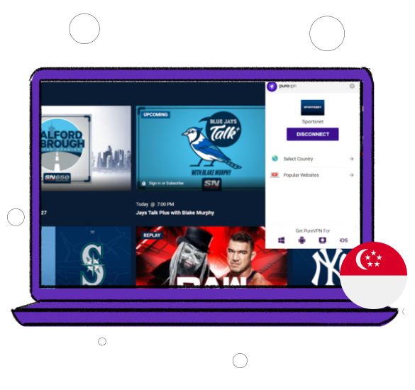 watch Sportsnet in Singapore with a VPN