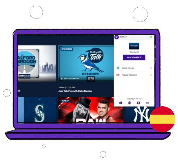 watch Sportsnet in Spain with a VPN