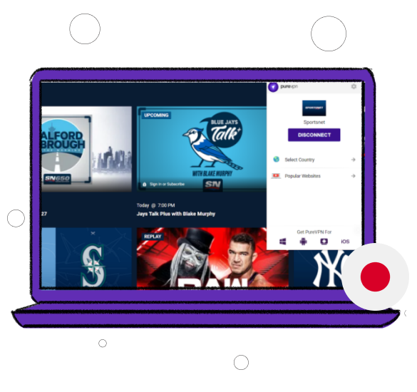 watch Sportsnet in Japan with a VPN