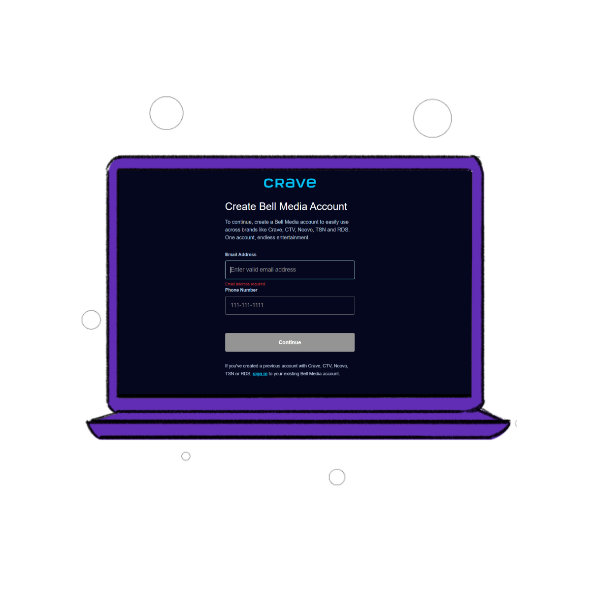 signup to Crave TV