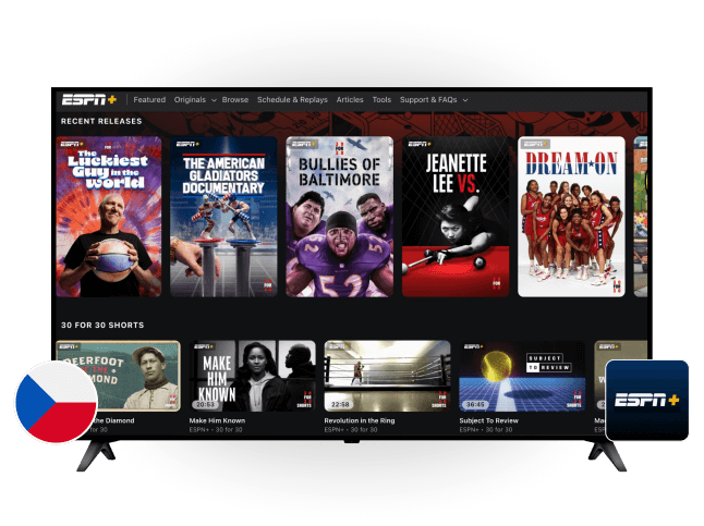 ESPN+ in Czechia