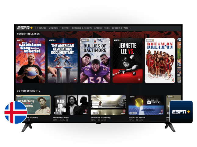 ESPN+ in Iceland ESPN+ in Iceland