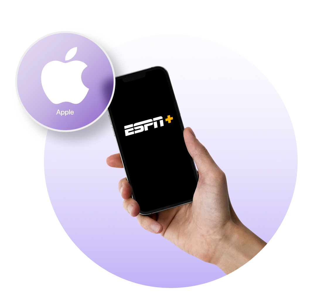 ESPN plus on Apple devices