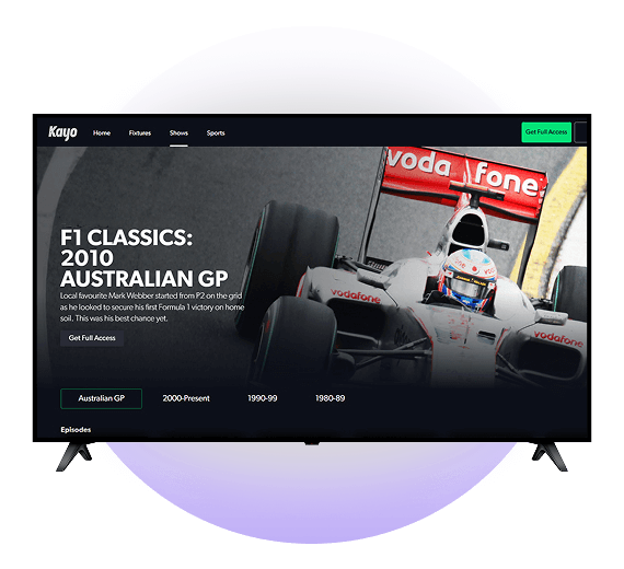 Formula 1 on kayo sports