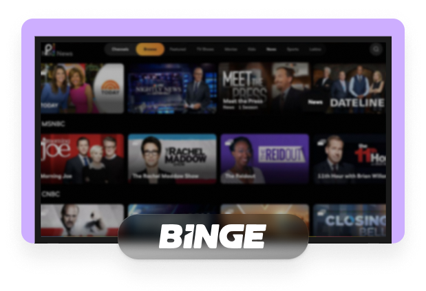 Binge outside australia