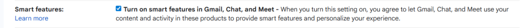 gmail smart features