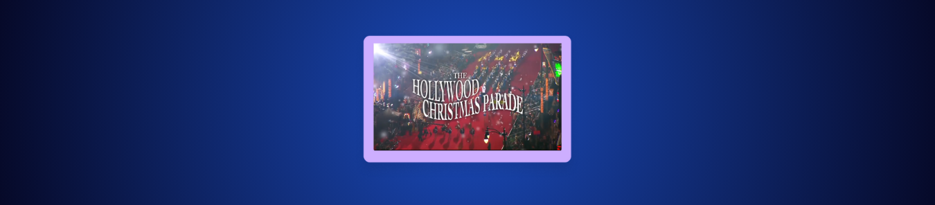 watch Hollywood Christmas Parade in the UK