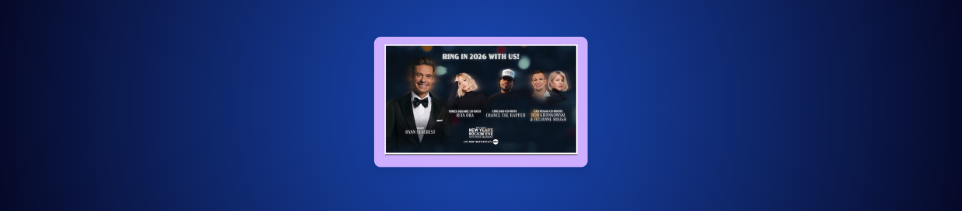 watch Ryan Seacrest's Rockin’ Eve 2026 in the UK