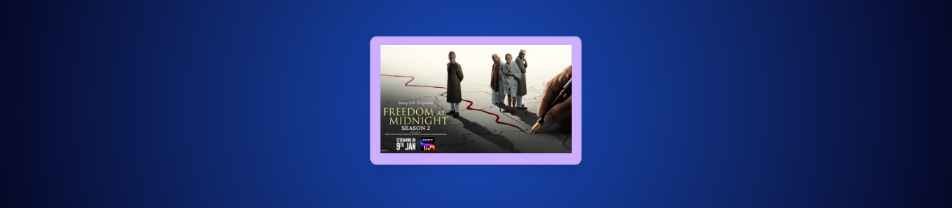 How to Watch Freedom at Midnight Season 2 in the UK on SonyLIV